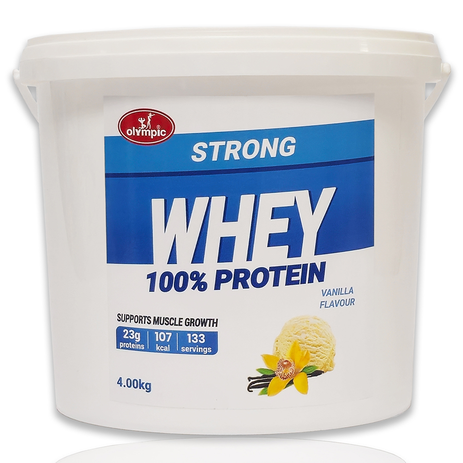 Olympic Strong Whey Protein 100%, Vanila, 4kg